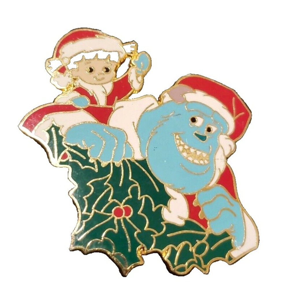 Disney Pin Sulley and Boo Monsters Inc 16961 12 Months of Magic Christmas Wreath